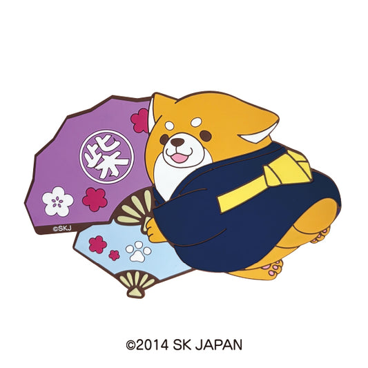 忠犬もちしば ラバーマグネット(扇子)