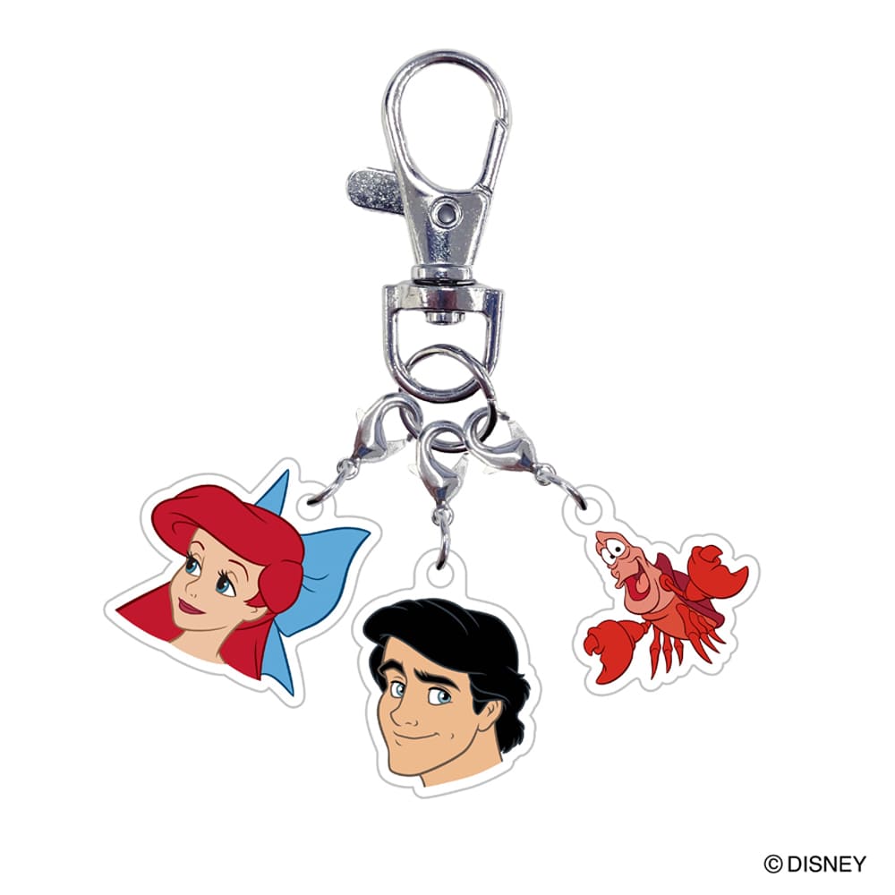 【10月下旬~11月発送】ディズニー　トリオアクリルキーホルダー　プリンセスシリーズ　
