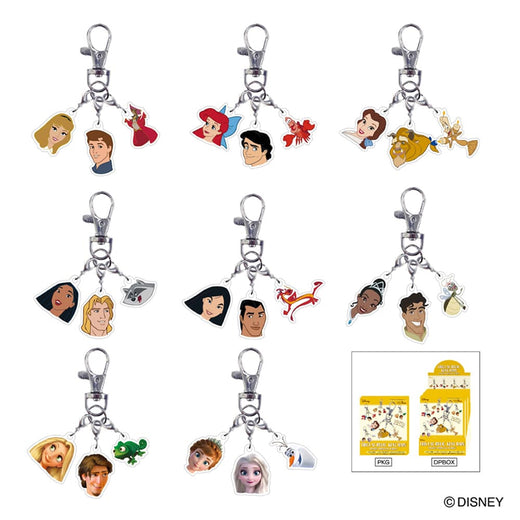 【10月下旬~11月発送】ディズニー　トリオアクリルキーホルダー　プリンセスシリーズ　