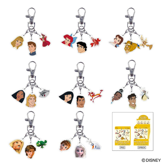 ディズニー トリオアクリルキーホルダー プリンセスシリーズ