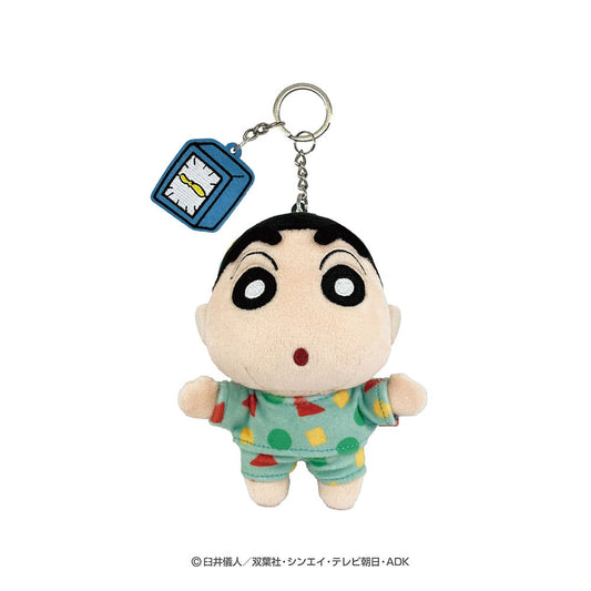 クレヨンしんちゃん 刺繍チャーム付きぬいぐるみキーリング(しんのすけ・パジャマ)