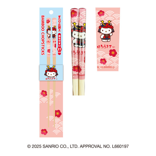 サンリオキャラクターズ 竹箸(ハローキティ・武将)