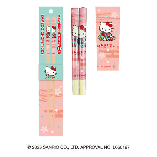 サンリオキャラクターズ 竹箸(ハローキティ・姫)