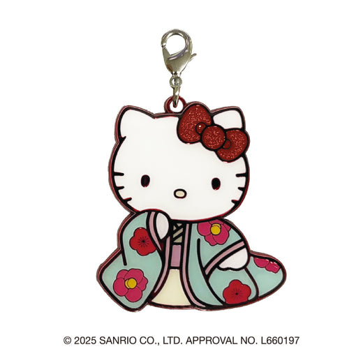 サンリオキャラクターズ　キラキラメタルチャーム（ハローキティ・姫）