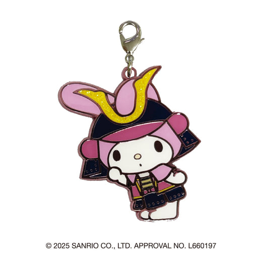 サンリオキャラクターズ　キラキラメタルチャーム（マイメロディ・武将）