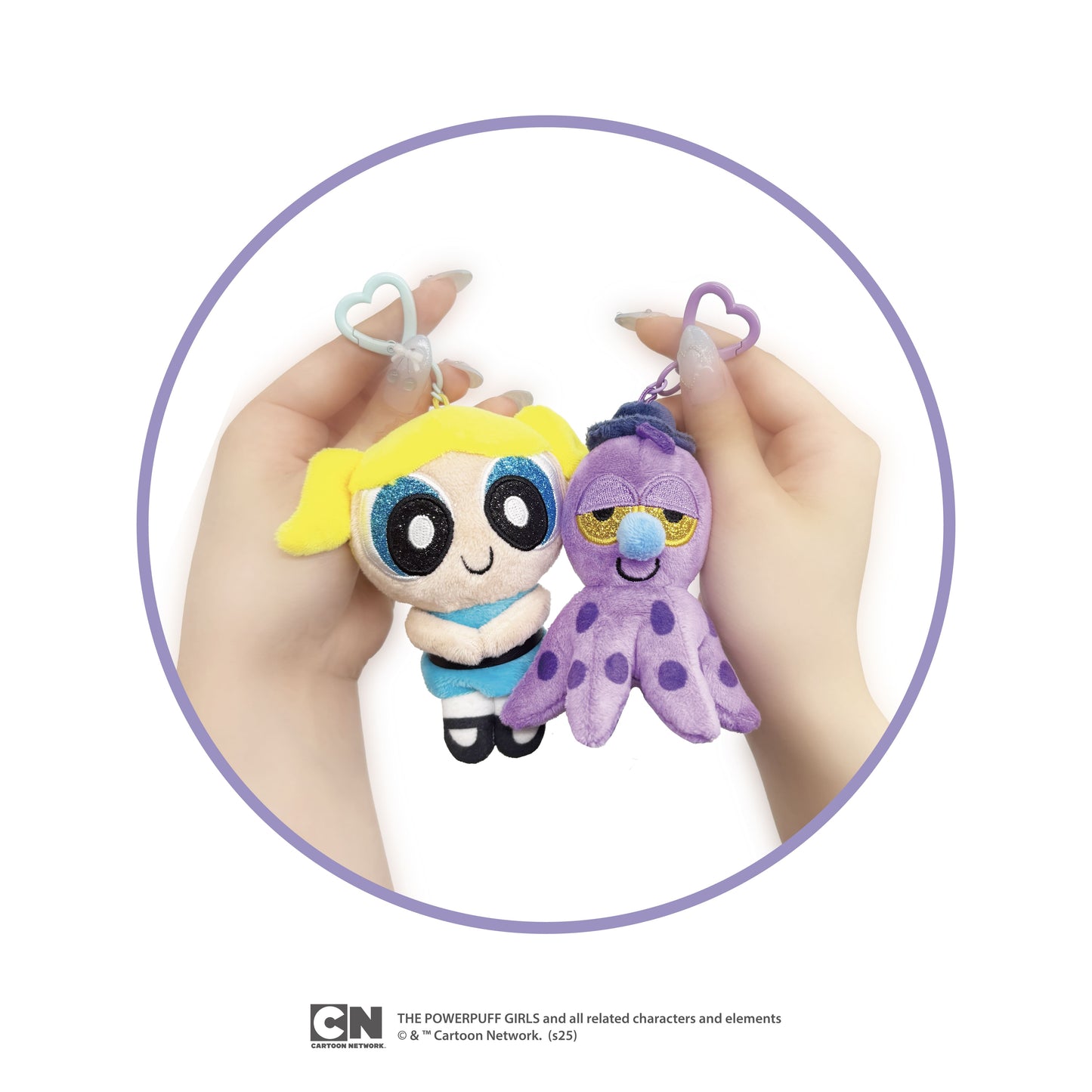 パワーパフ ガールズ　ぬいぐるみキーリング（オクティ）