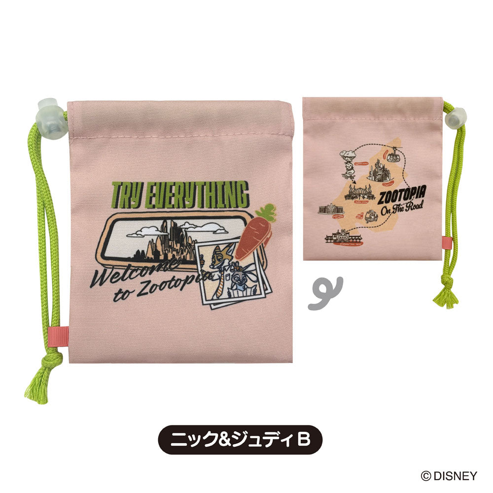 【12月発送】ディズニー　ズートピアショッパー風ミニ巾着