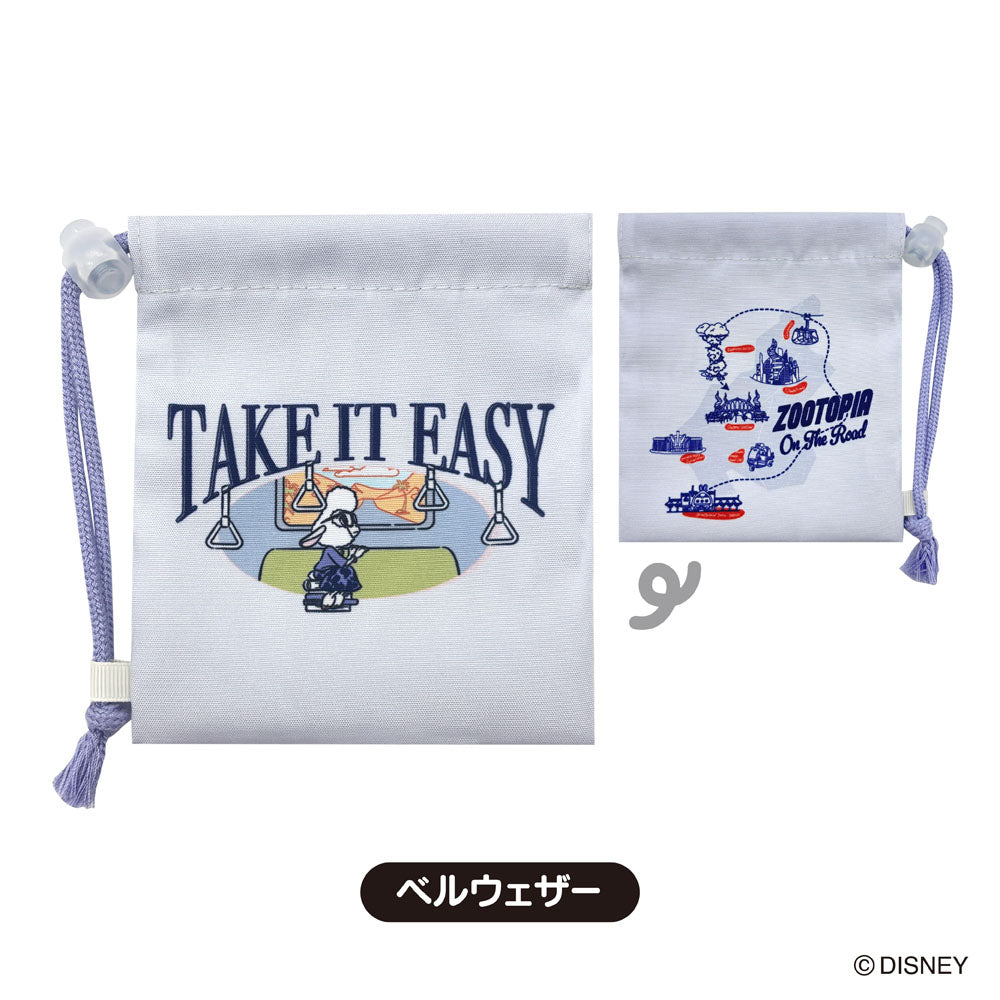 【12月発送】ディズニー　ズートピアショッパー風ミニ巾着