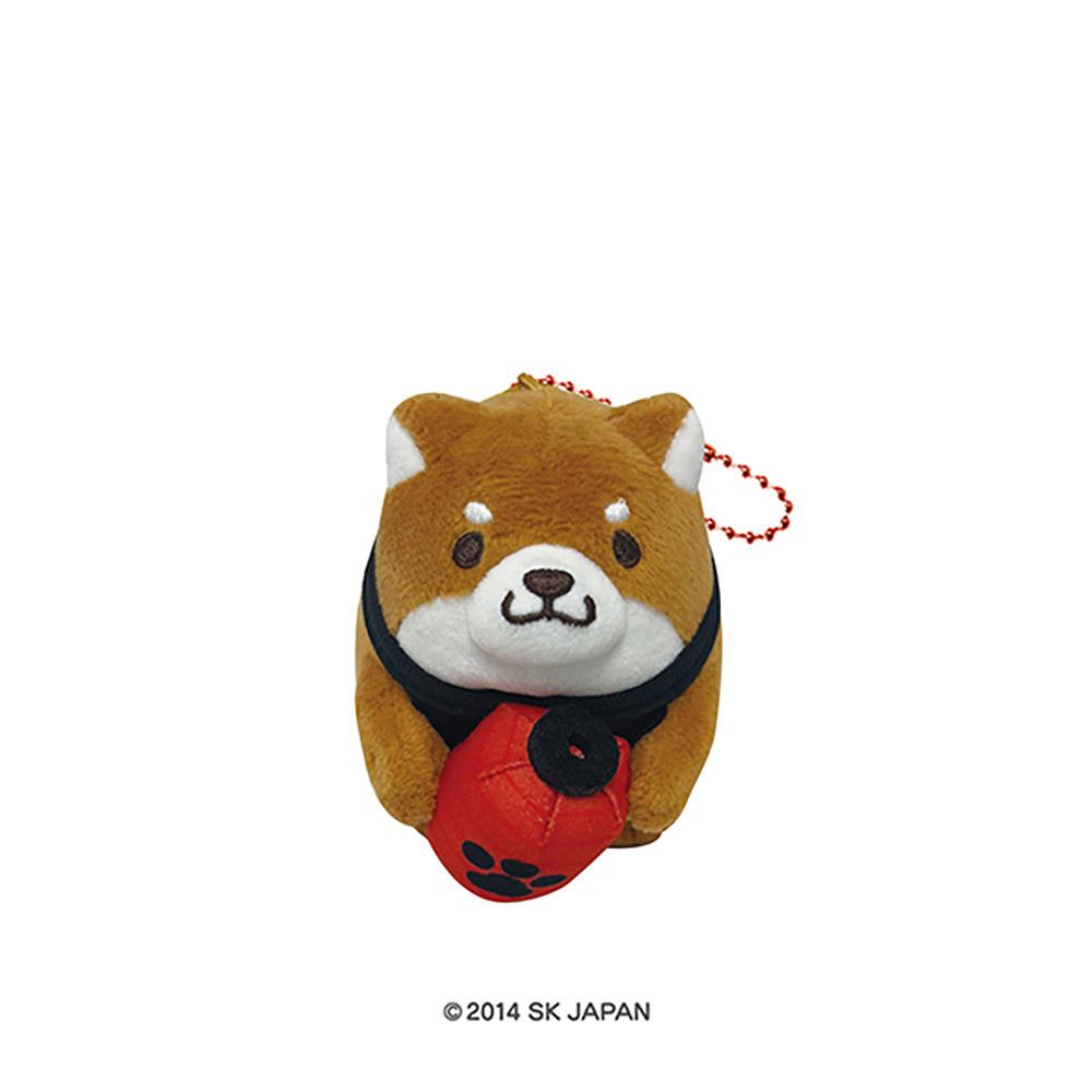 忠犬もちしば　ぬいぐるみボールチェーン　ご当地シリーズ（浅草）