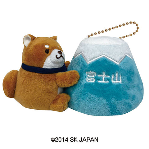 忠犬もちしば　ぬいぐるみボールチェーン　（おかか富士山）