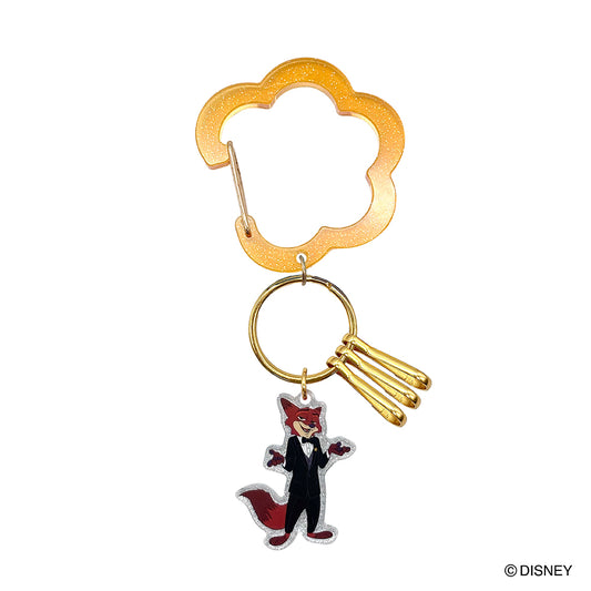 ディズニー　アクリルカラビナチャーム（ニック・ワイルド（タキシード））
