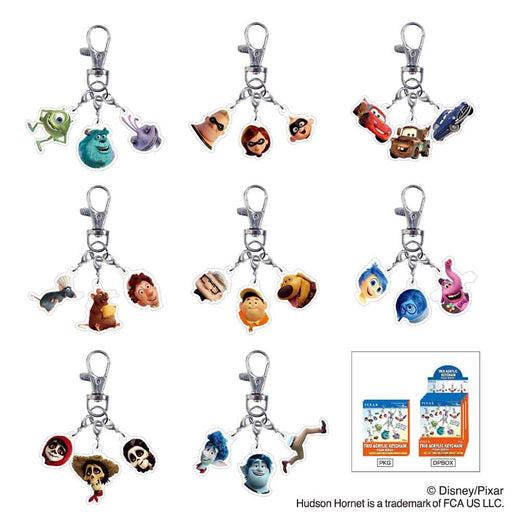 ピクサー　トリオアクリルキーホルダー　PIXARシリーズ　
