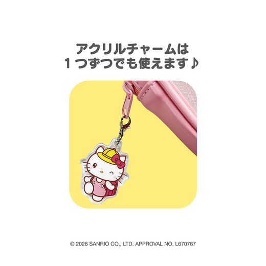 サンリオキャラクターズ　ゆめいろランドセル　トリオアクリルキーホルダー（ハローキティ&マイメロディ＆クロミ）