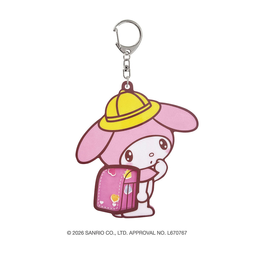 サンリオキャラクターズ　ゆめいろランドセル　シャカシャカアクリルキーホルダー（マイメロディ）