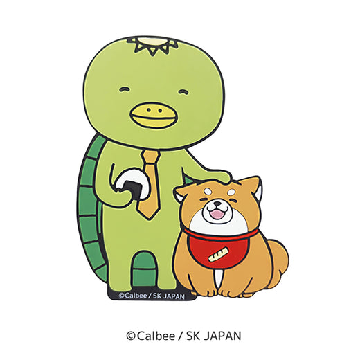 忠犬もちしば＆かっぱえびせん　ぺったりラバーマグネット（かっぱパパ＆おかか）