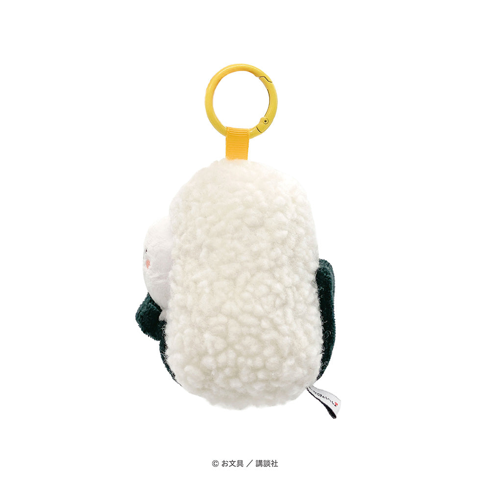 【9月発送】お文具といっしょ　ぬい具るみミニキーリング（おにぎり）