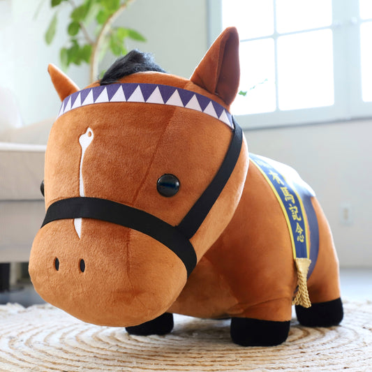 【11月発送】きゃらマルシェ限定 サラブレッドコレクション MEGA BIGぬいぐるみ(ドウデュース)【受注生産】