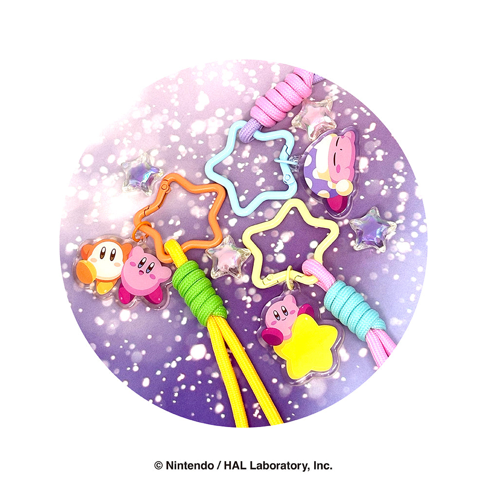 星のカービィ　ロープキーリングストラップ（カービィ＆ワドルディ）